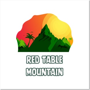 Red Table Mountain Posters and Art
